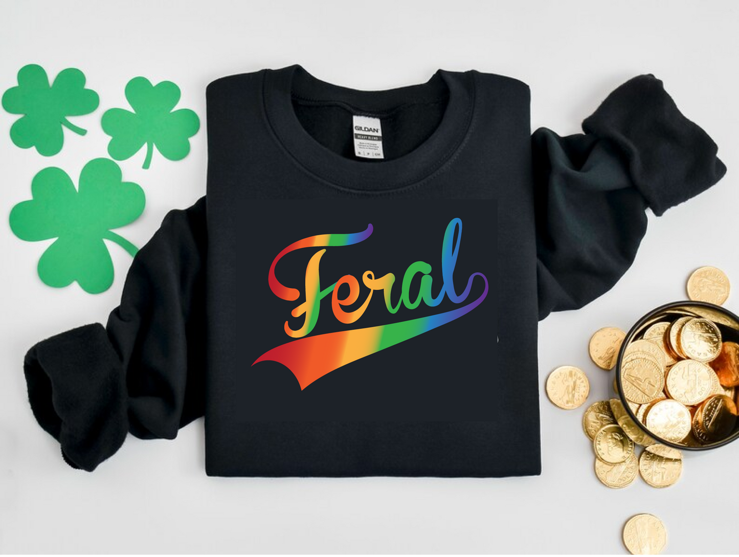 St. Patty's Feral Swoosh- Lucky Charms and Feral Rainbow