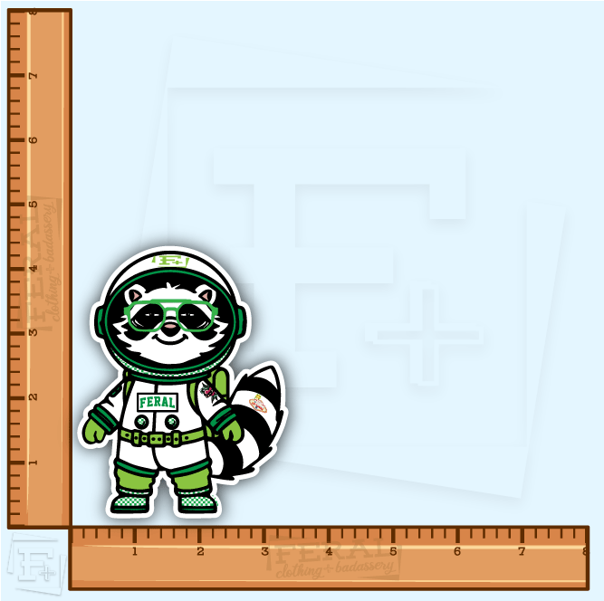 SpAcEY the Trash Panda Sticker