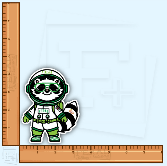 SpAcEY the Trash Panda Sticker