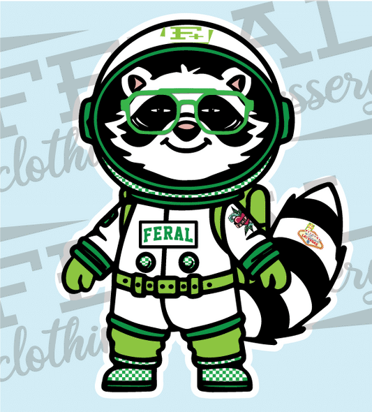 SpAcEY the Trash Panda Sticker