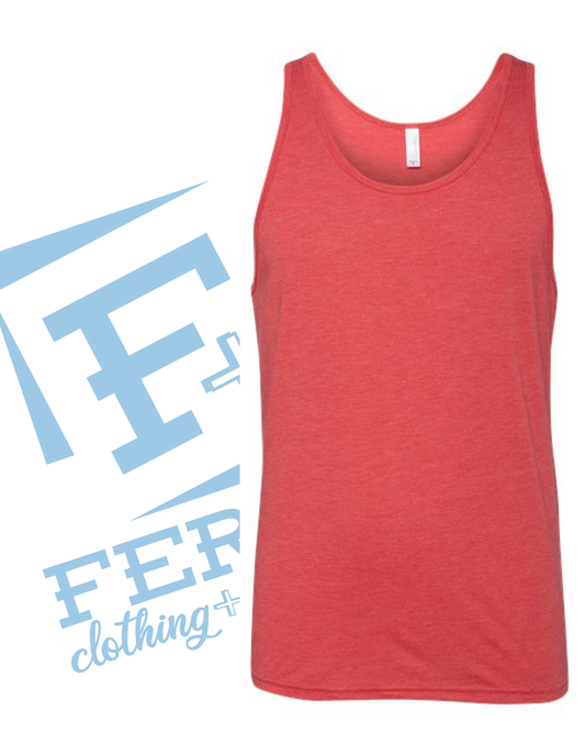 Feral Jersey Tank- Red Triblend