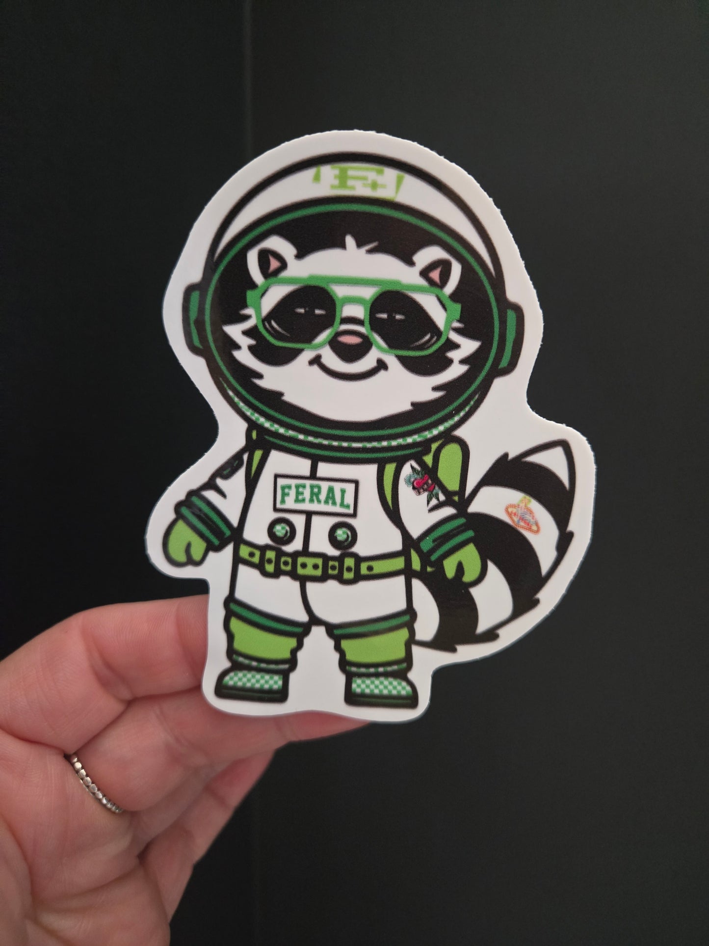 SpAcEY the Trash Panda Sticker