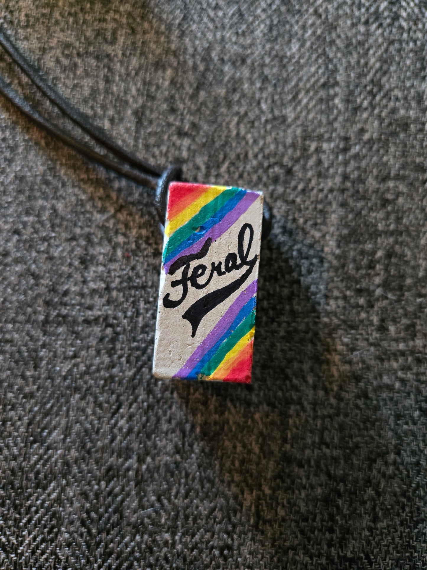 no. 427 Concrete Block Necklace