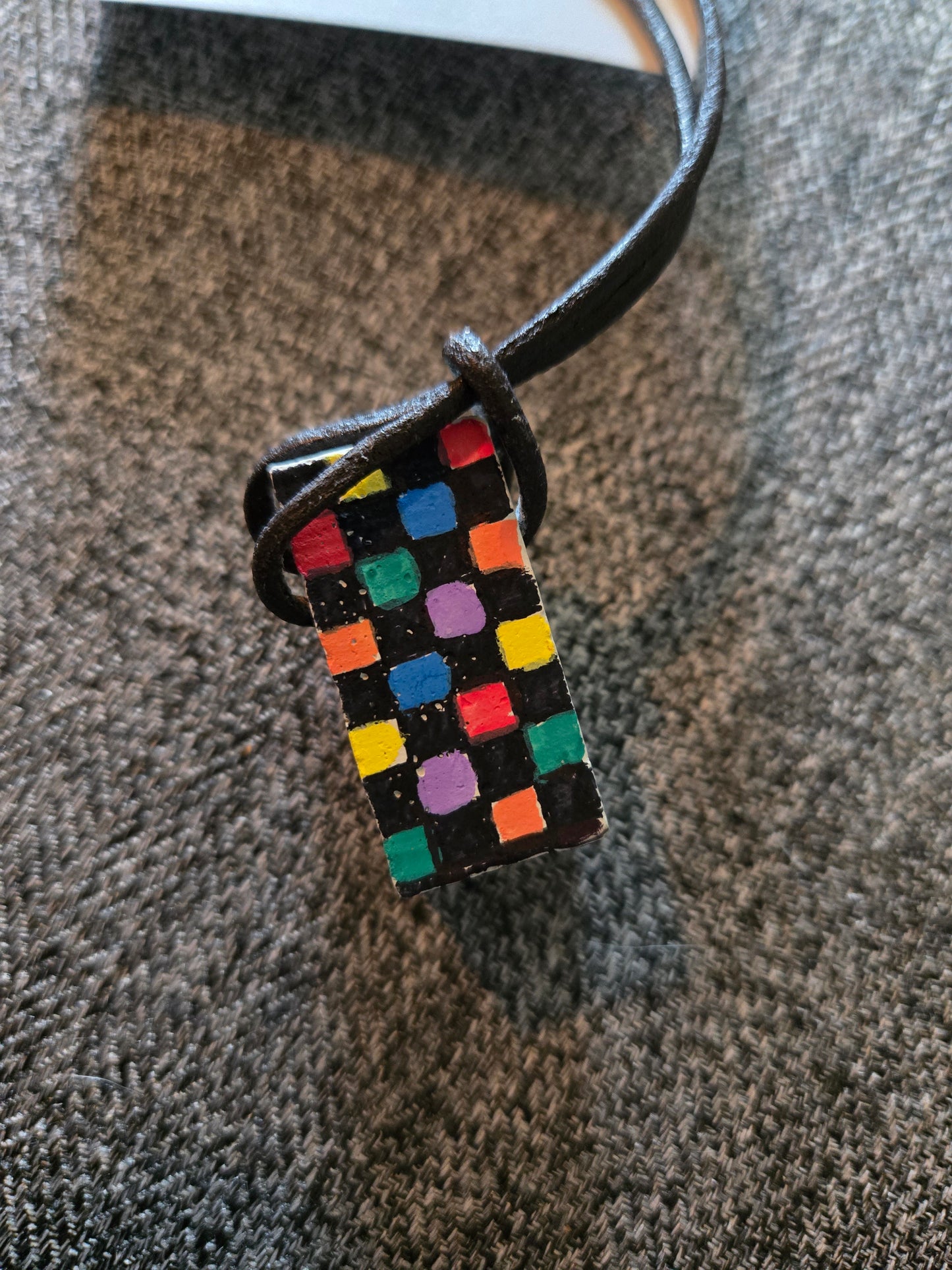 no. 427 Concrete Block Necklace