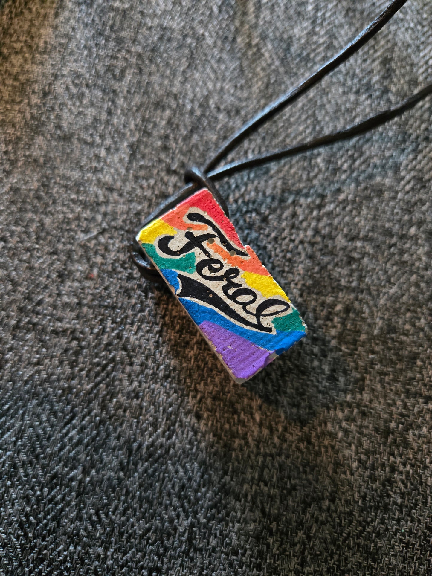 no. 427 Concrete Block Necklace