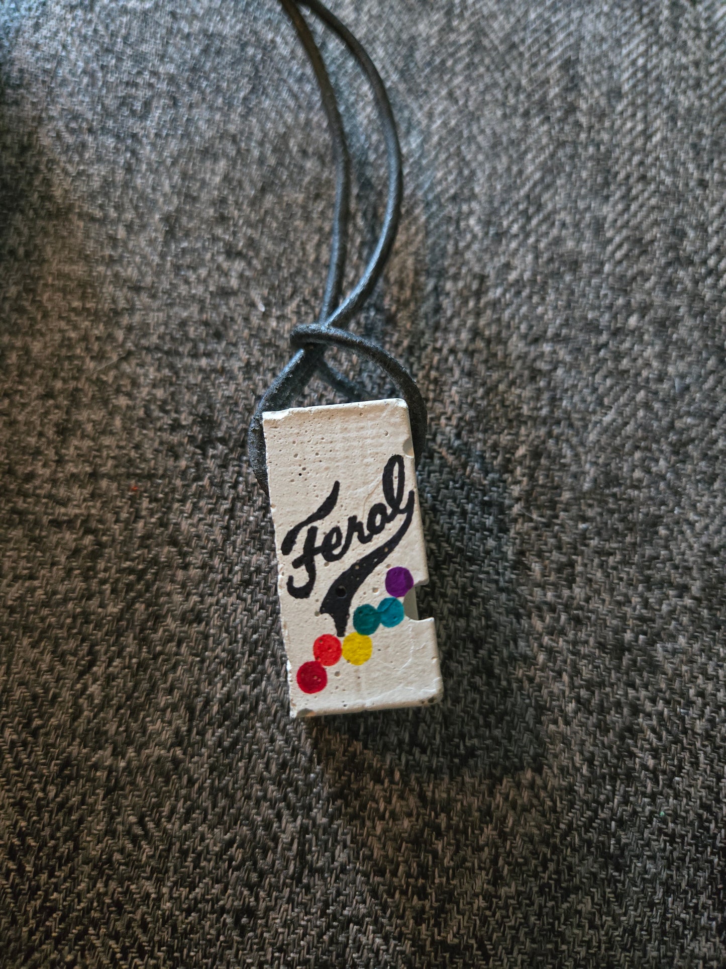 no. 427 Concrete Block Necklace