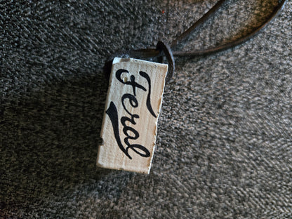 no. 427 Concrete Block Necklace