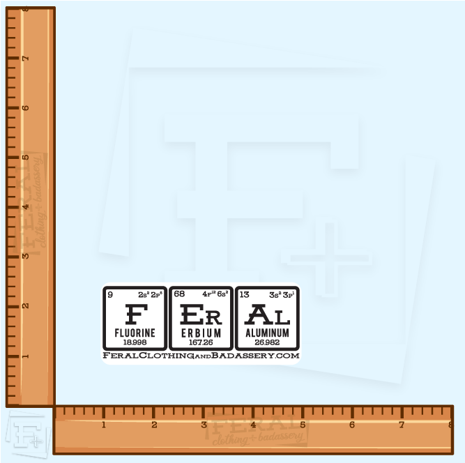 Feral Chemistry Lesson Decal