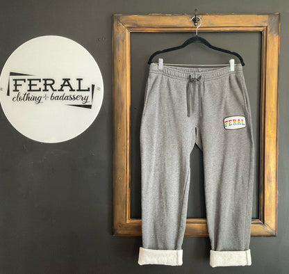 Grey Sweats With a Feral Flair