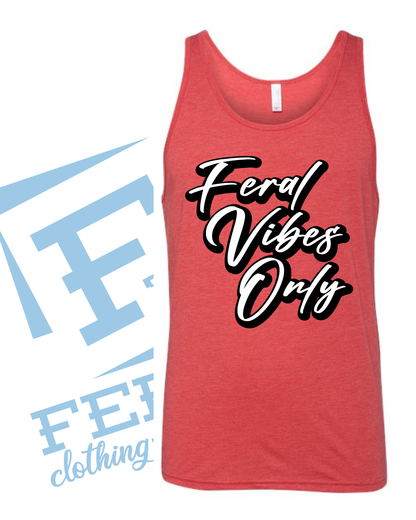 Feral Jersey Tank- Red Triblend