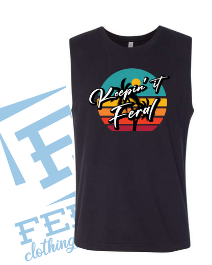 Feral Muscle Tank-Black