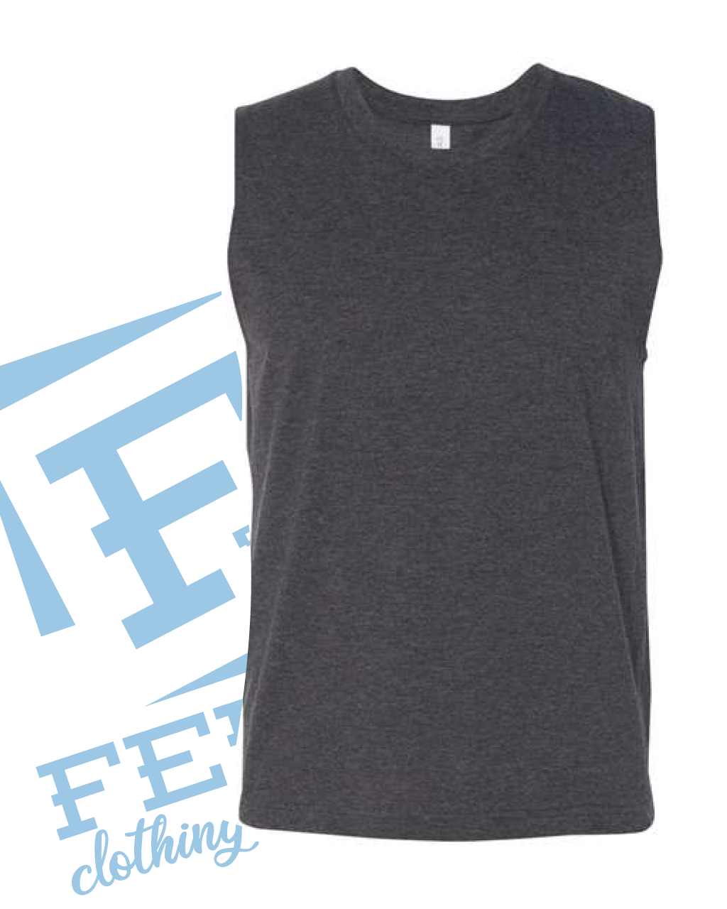 Feral Muscle Tank-Dark Heather Grey