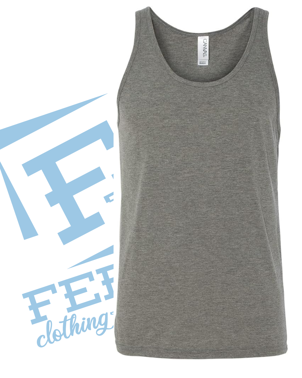 Feral Jersey Tank-Dark Heather Grey