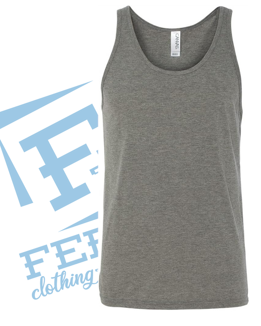 Feral Jersey Tank-Dark Heather Grey